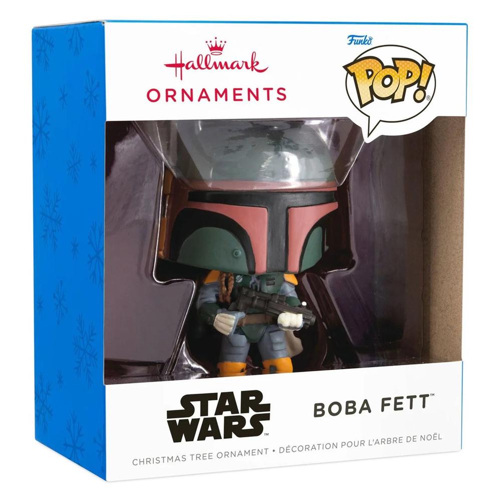ADORNO DE NAVIDAD FUNKO STAR WARS BOBA FETT FIGURA DE RESINA