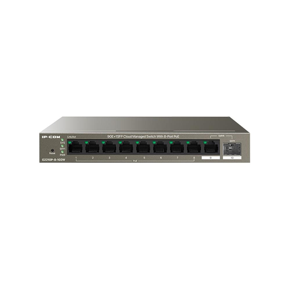 SWITCH IP-COM G2210P-8-102W 10 PUERTOS