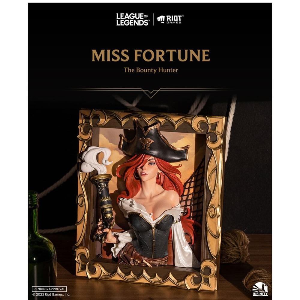 FIGURA LEAGUE OF LEGENDS MARCO 3D THE BOUNTY HUNTER MISS FORTUNE