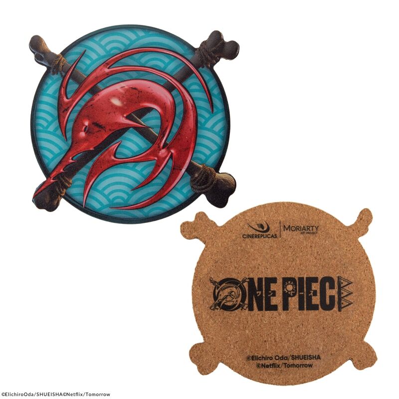 SET 4 POSAVASOS CINEREPLICAS ONE PIECE #1