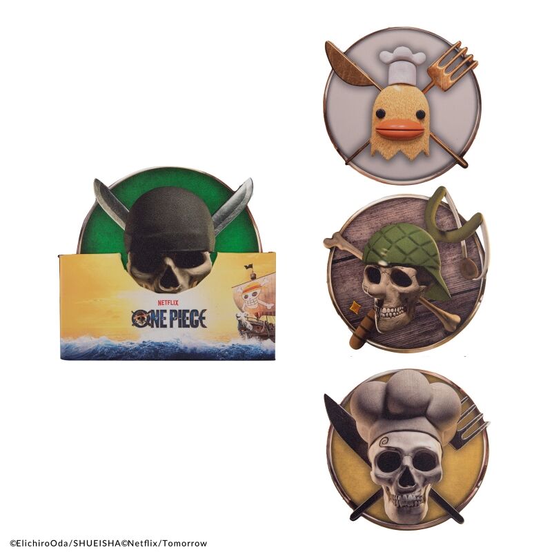 SET 4 POSAVASOS CINEREPLICAS ONE PIECE #2