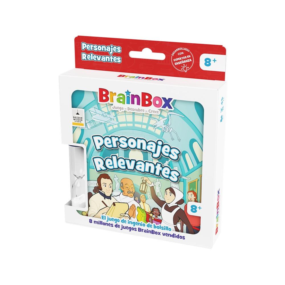 JUEGO DE MESA BRAINBOX POCKET PERSONAJES RELEVANTES EDAD RECOMENDADA 8 AÑOS