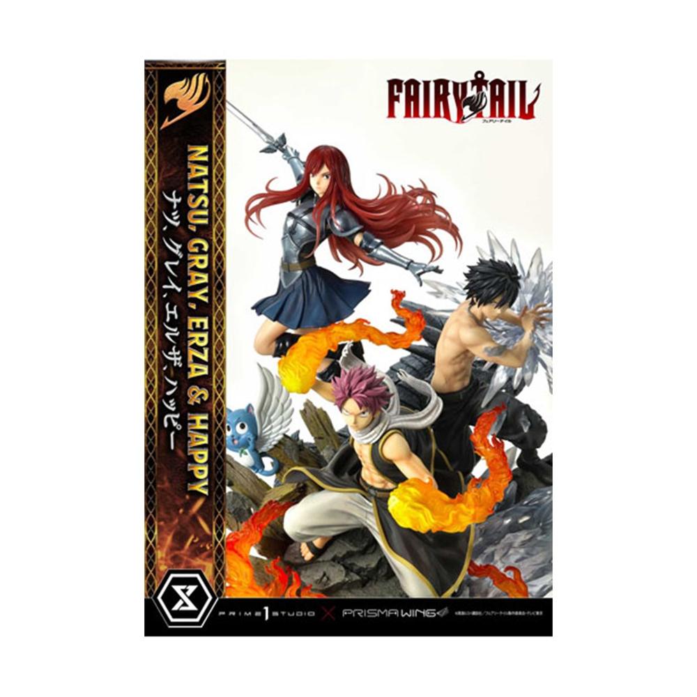 FIGURA PRIME 1 STUDIO FAIRY TAIL ESTATUA NATSU GRAY ERZA HAPPY DELUXE VERSION