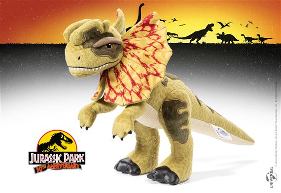 PELUCHE THE NOBLE COLLECTION JURASSIC PARK DILOPHOSAURUS