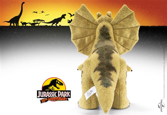 PELUCHE THE NOBLE COLLECTION JURASSIC PARK DILOPHOSAURUS