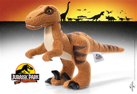 PELUCHE THE NOBLE COLLECTION JURASSIC PARK VELOCIRAPTOR