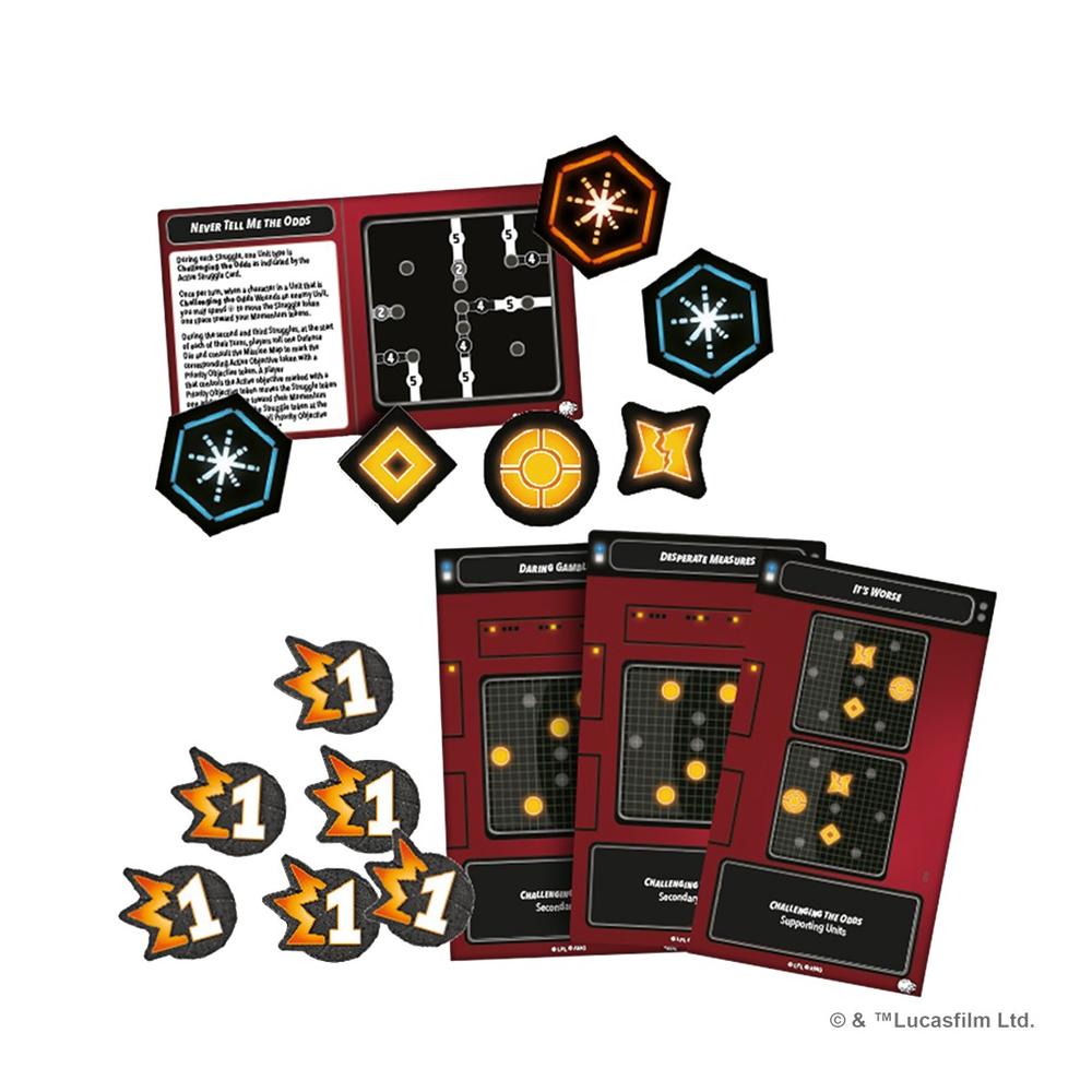 JUEGO DE MESA STAR WARS SHATTERPOINT NEVER TELL ME THE ODDS MISSION PACK EDAD RECOMENDADA 14 AÑOS