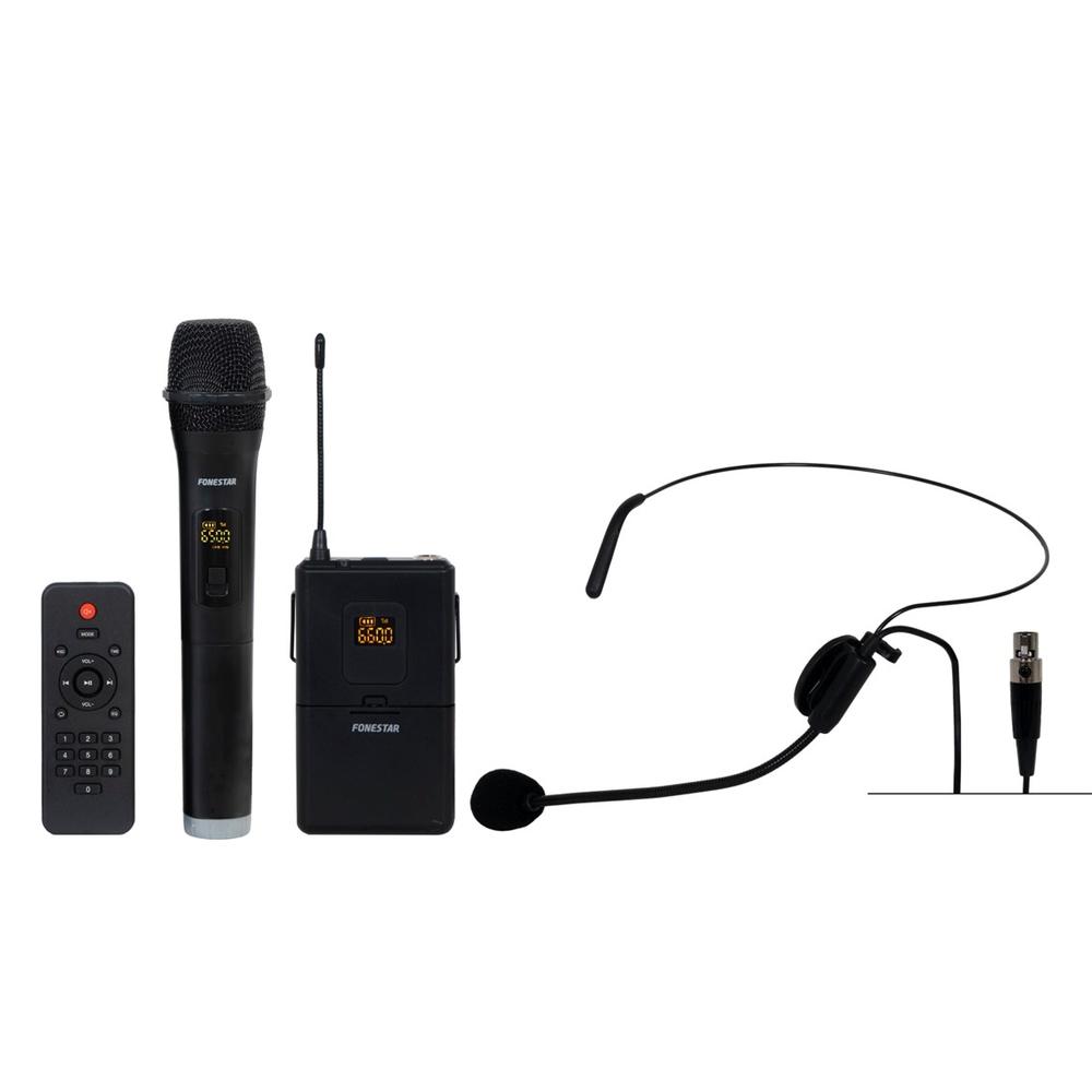 ALTAVOZ PORTATIL CON MICROFONO FONESTAR MALIBU-315 / 50W RMS