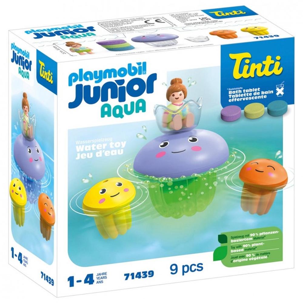 PLAYMOBIL JUNIOR TINTI: FAMILIA DE MEDUSAS DE COLORES