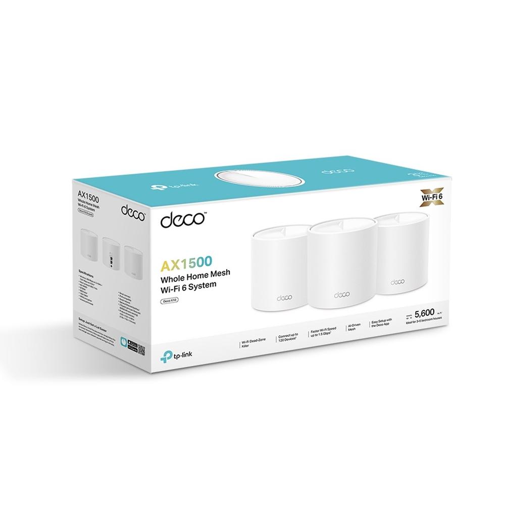 WIFI MESH TP-LINK DECO X10 AX1500 PACK 3 UNIDADES