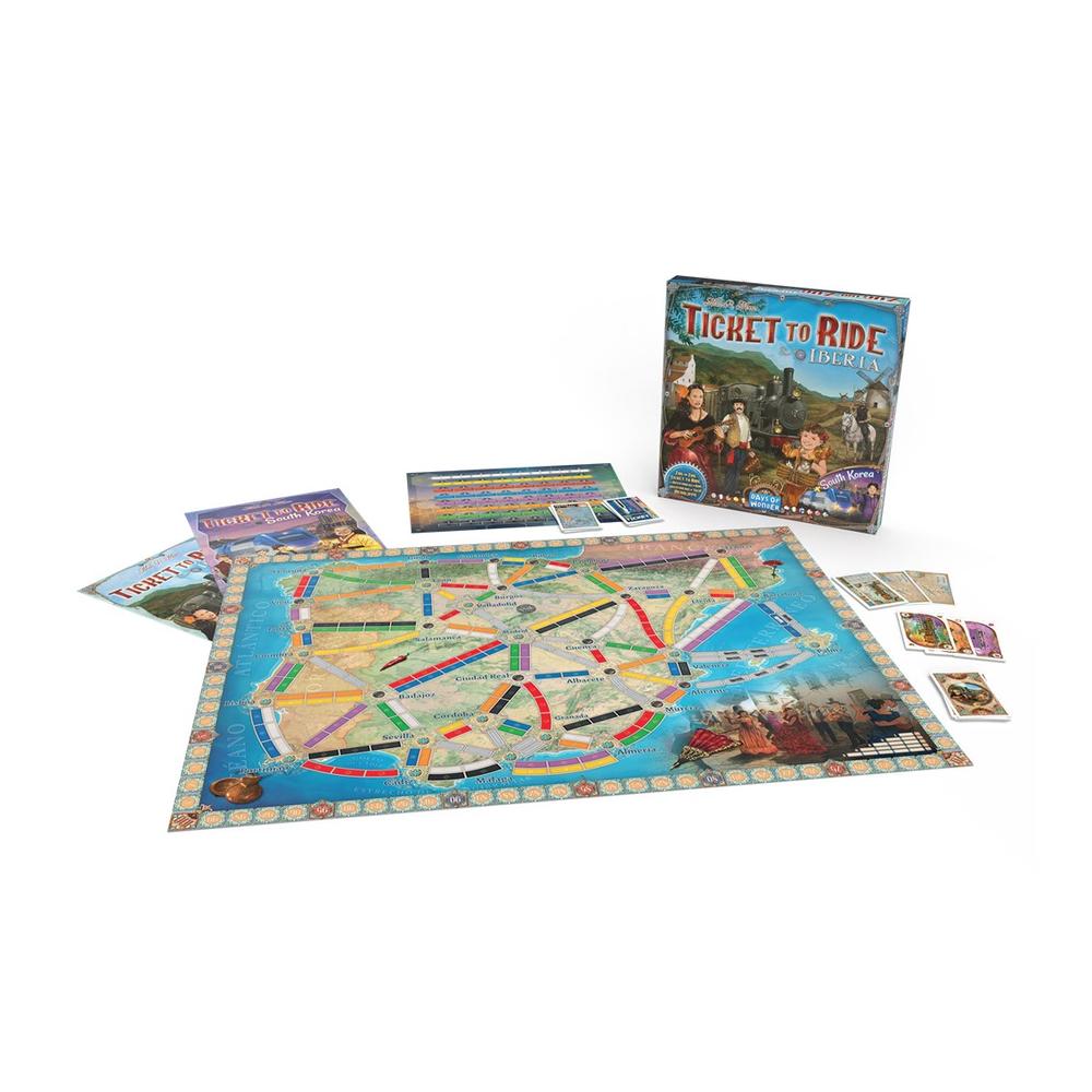 JUEGO DE MESA ¡AVENTUREROS AL TREN! IBERIA Y COREA DEL SUR EDAD RECOMENDADA 8 AÑOS