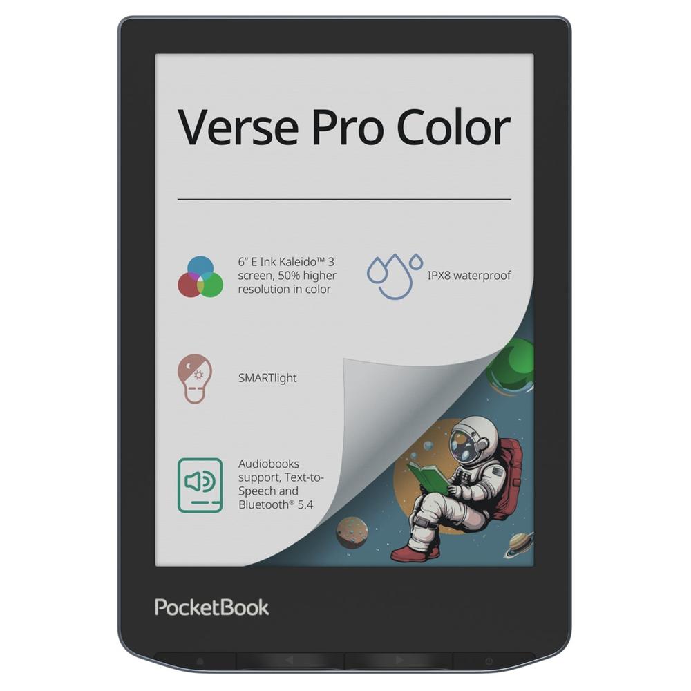 LIBRO ELECTRONICO EBOOK POCKETBOOK VERSE PRO COLOR EREADER 6" 16 GB STORMY SEA