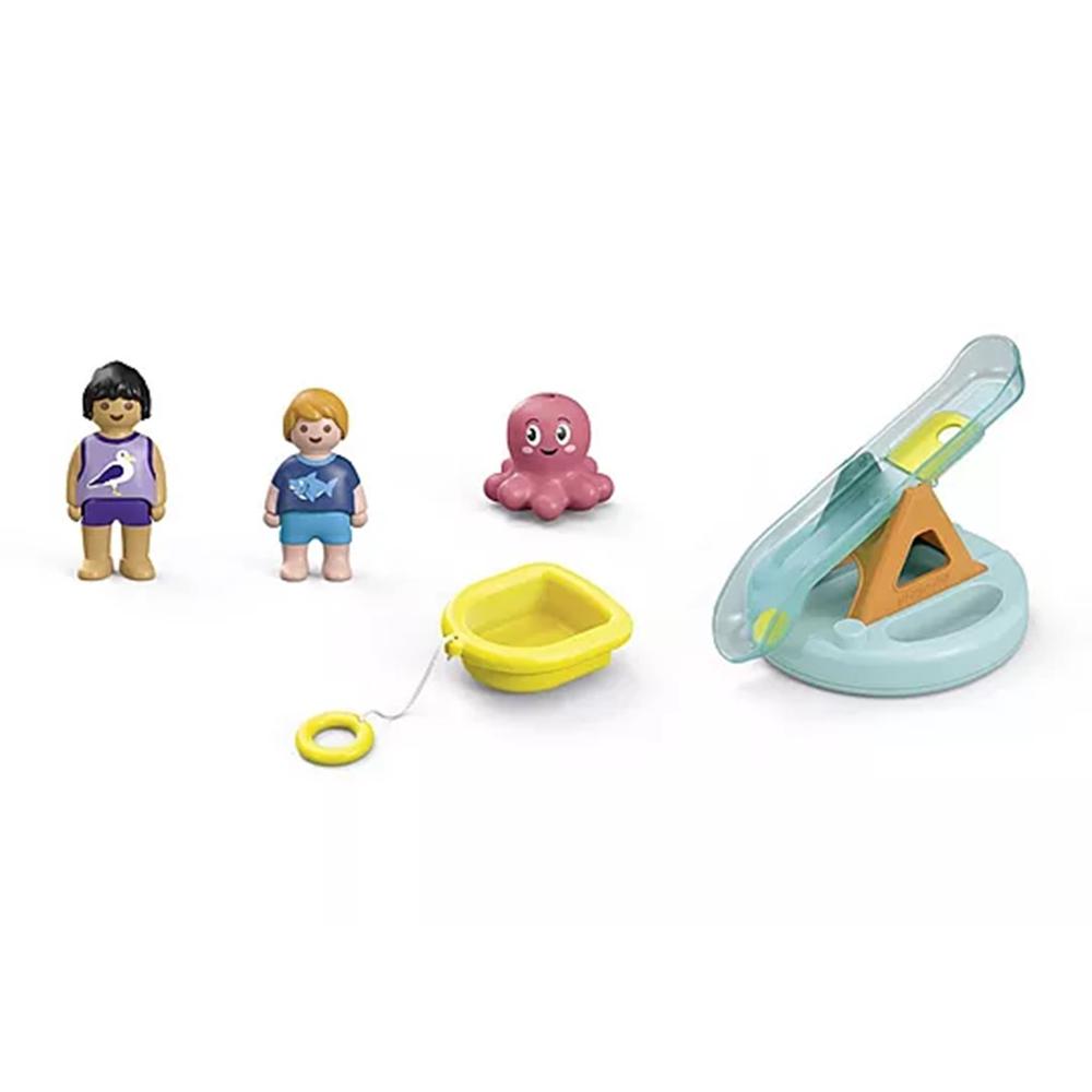 PLAYMOBIL JUNIOR AQUA: ISLA DE BAÑO CON TOBOGÁN