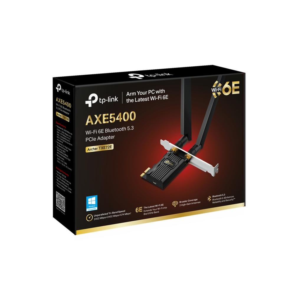 TARJETA PCI EXPRESS WIFI 6E TP-LINK ARCHER TXE72E AXE5400 TRI-BAND