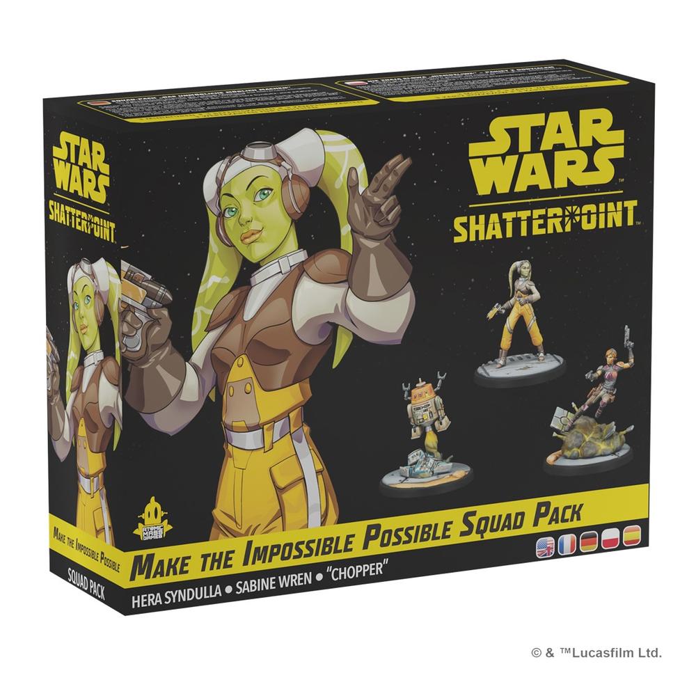 JUEGO DE MESA STAR WAR SHATTERPOINT MAKE THE IMPOSSIBLE POSSIBLE SQUAD PACK EDAD RECOMENDADA 14 AÑOS