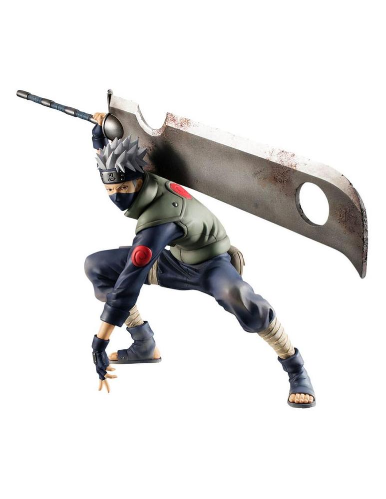 FIGURA MEGAHOUSE GEM SERIES NARUTO KAKASHI HATAKE GREAT NINJA WAR 15TH ANNIVERSARY