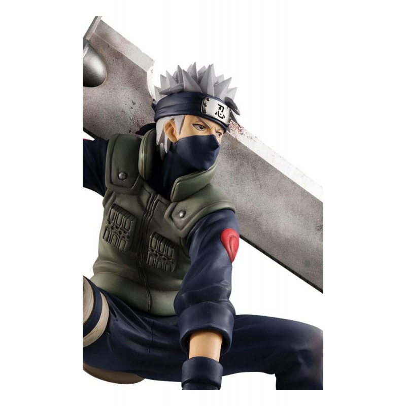 FIGURA MEGAHOUSE GEM SERIES NARUTO KAKASHI HATAKE GREAT NINJA WAR 15TH ANNIVERSARY