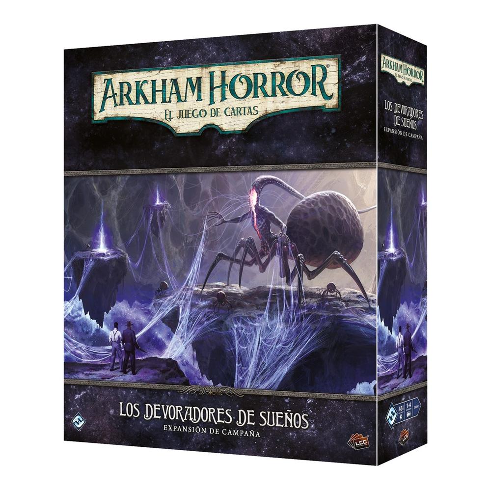 JUEGO DE MESA ARKHAM HORROR LCG LOS DEVORADORES DE SUEÑOS EXPANSION CAMPAÑA EDAD RECOMENDADA 14 AÑOS