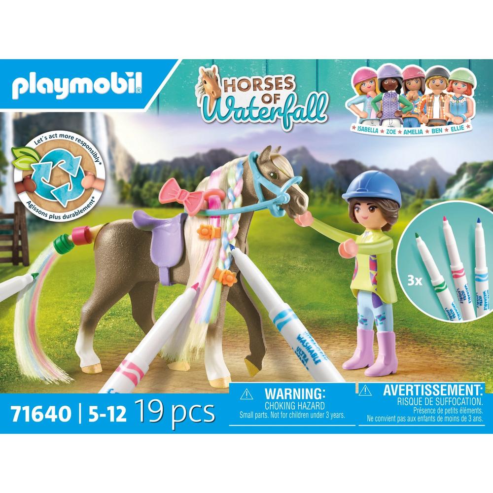 PLAYMOBIL SET CABALLO PARA COLOREAR