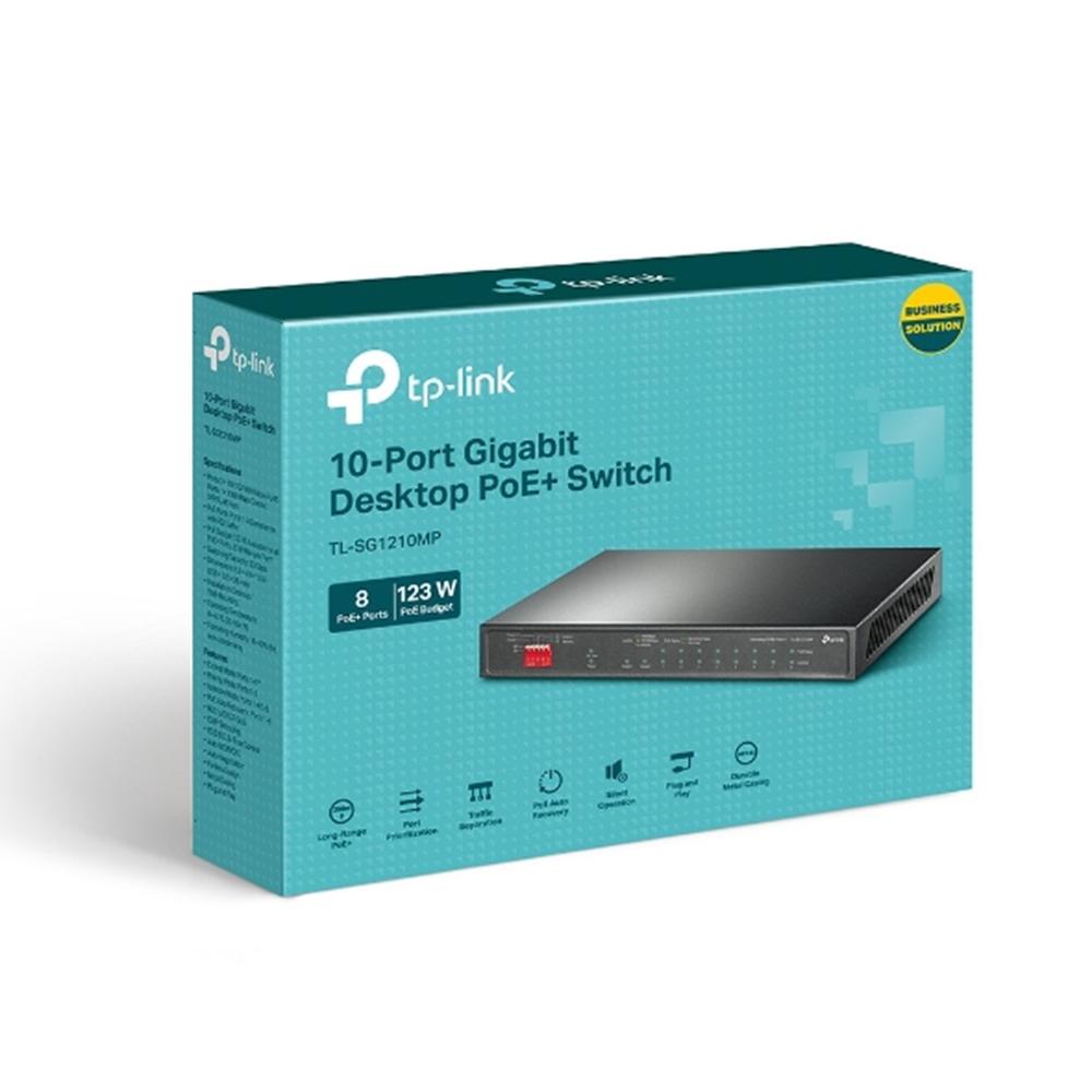 SWITCH TP-LINK TL-SG1210MP 10 PUERTOS