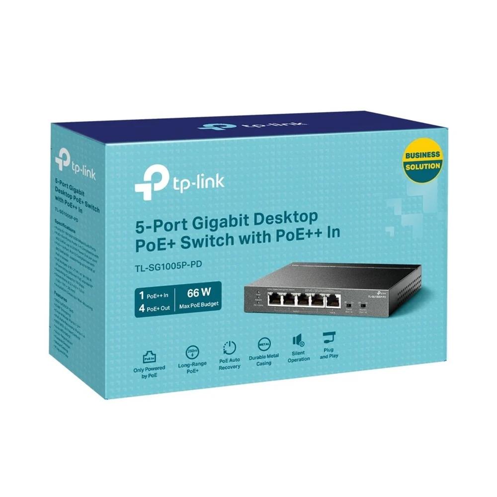 SWITCH TP-LINK TL-SG1005P-PD 5 PUERTOS