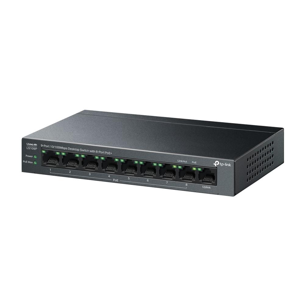 SWITCH TP-LINK LS109P 9 PUERTOS