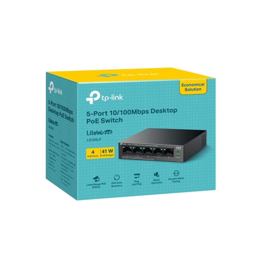 SWITCH TP-LINK LS105LP 5 PUERTOS