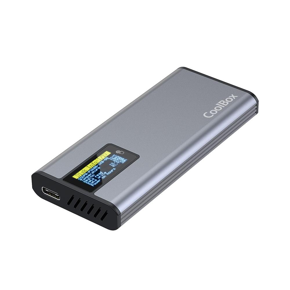 MINI CARCASA DISCO DURO SSD COOLBOX COO-MCM-M2F M.2 NVME Y SATA USB3.2 GEN2