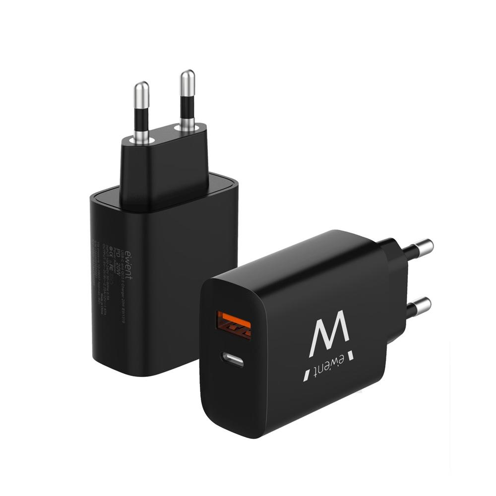 CARGADOR EWENT EW1319 20W USB TIPO A / USB TIPO C