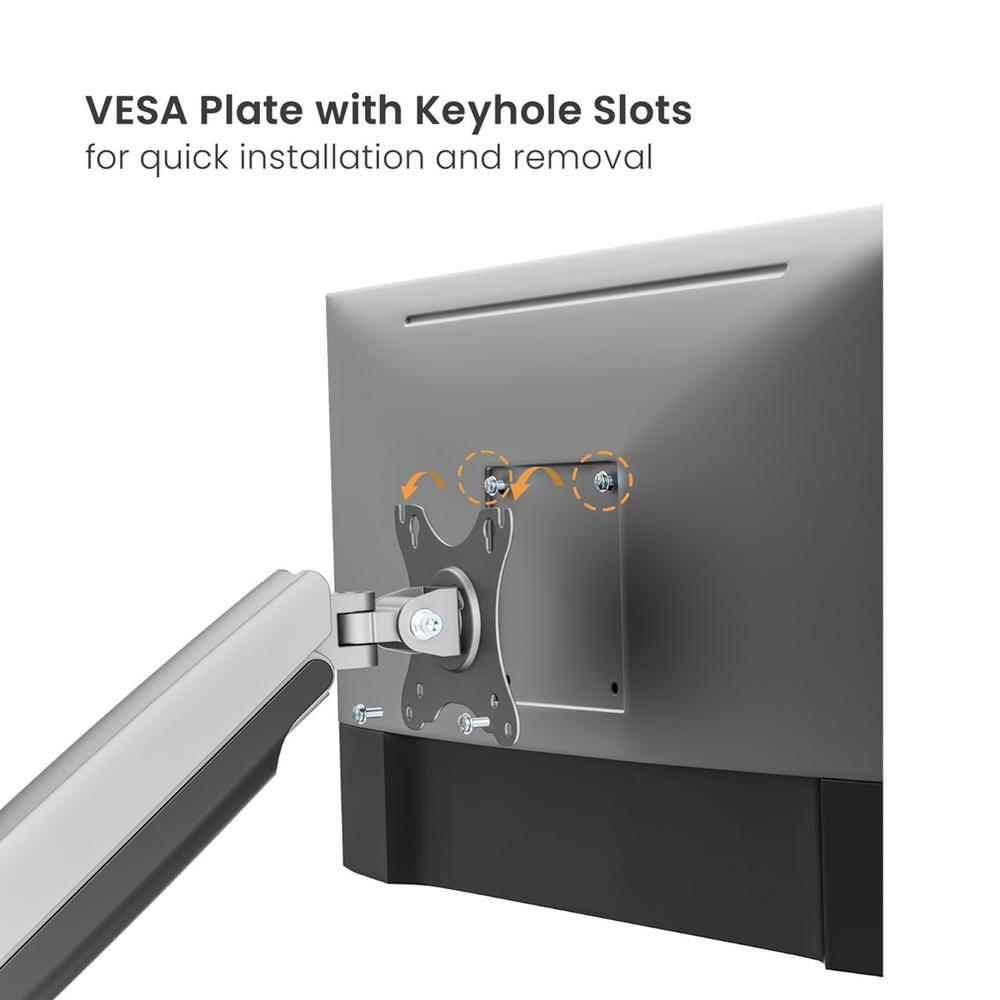 SOPORTE MESA EWENT VESA HASTA 45" 100X100MM MAX 15KG