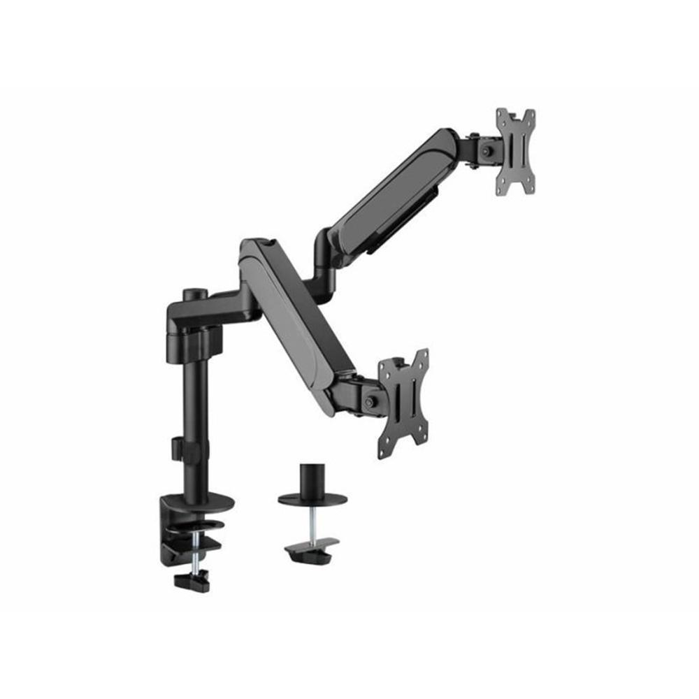 SOPORTE MESA EQUIP VESA HASTA 32" 100X100 MAX 9KG DOBLE PANTALLA
