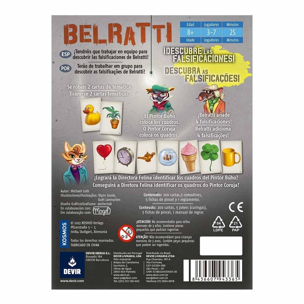 JUEGO DE MESA BELRATTI