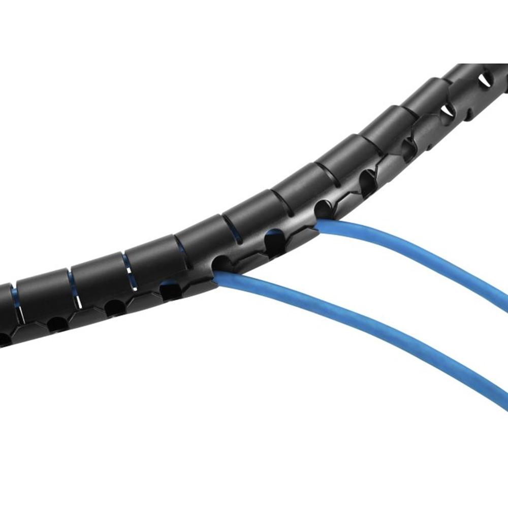 ORGANIZADOR DE CABLES DE ESCRITORIO EQUIP CON CLIP 2.5M NEGRO