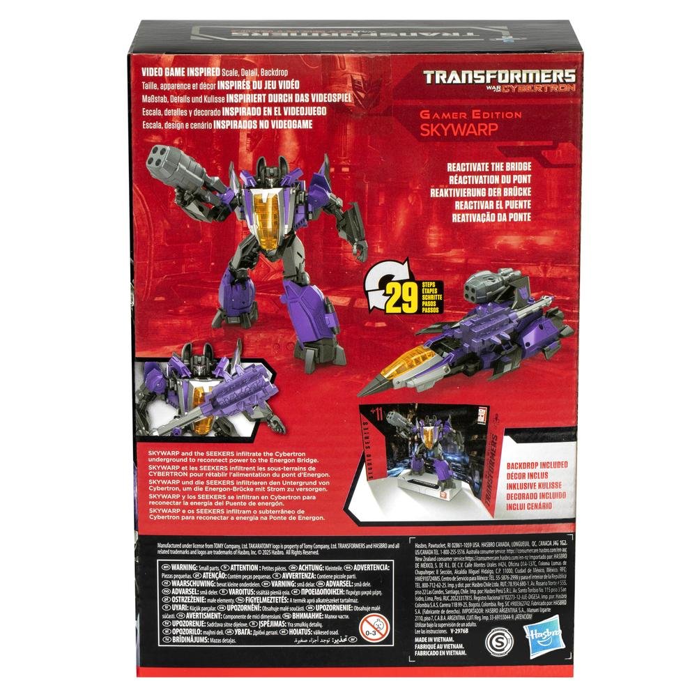 FIGURA HASBRO TRANSFORMERS CYBERTRON SKYWARP STUDIO SERIES GAMER EDITION