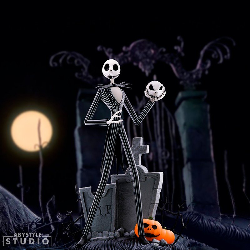 FIGURA ABYSTYLE PESADILLA ANTES DE NAVIDAD JACK CARA SONRIENTE ATERRADORA