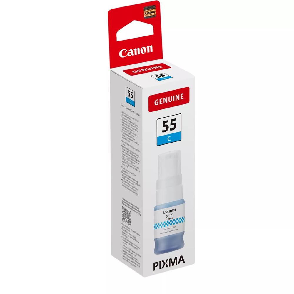 BOTELLA TINTA CANON GI-55 INK CIAN