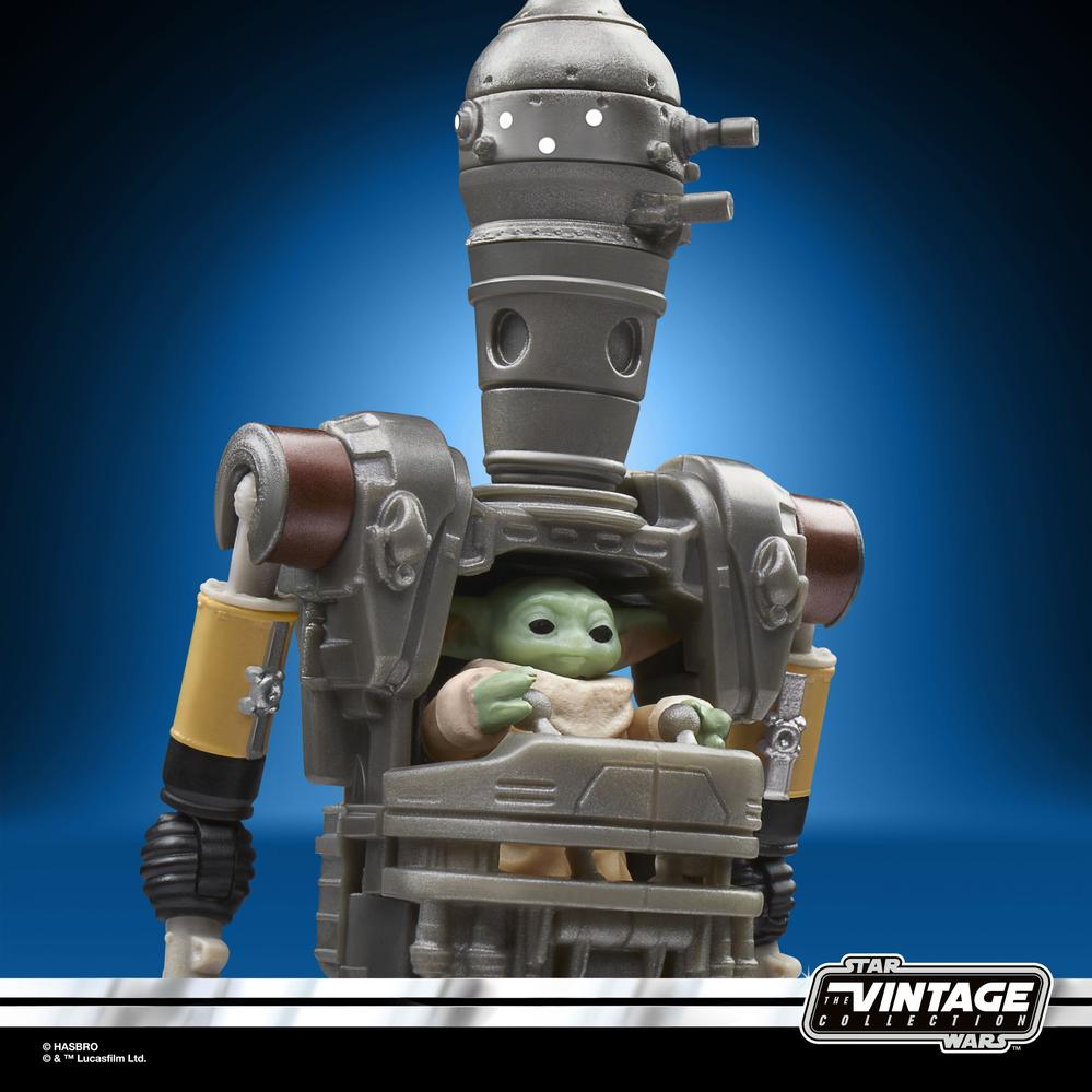 FIGURA HASBRO STAR WARS THE MANDALORIAN THE VINTAGE COLLECTION IG-12 GROGU & ANZELLAN