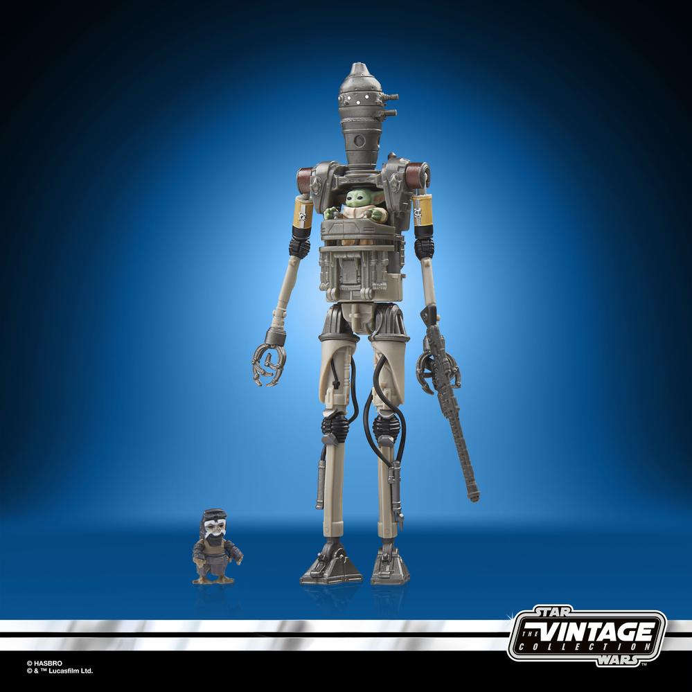 FIGURA HASBRO STAR WARS THE MANDALORIAN THE VINTAGE COLLECTION IG-12 GROGU & ANZELLAN