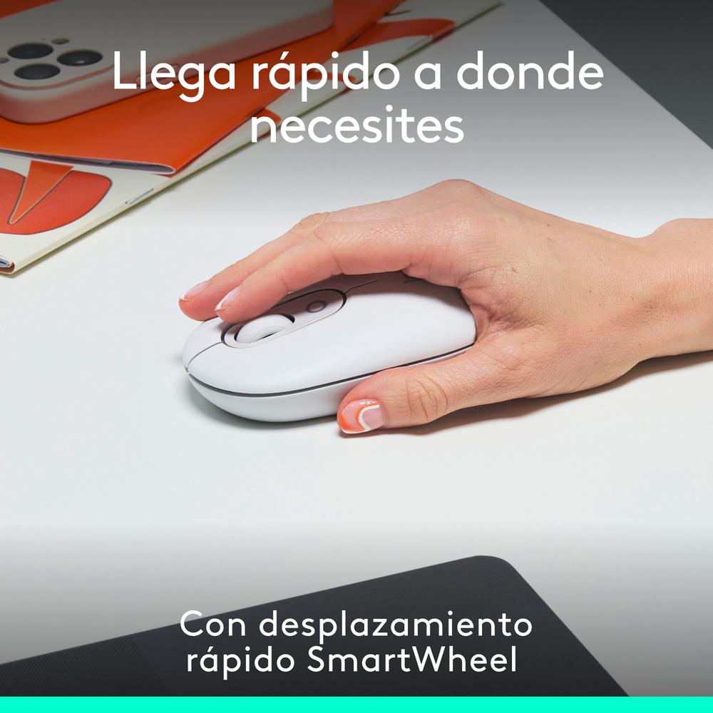 RATON INALAMBRICO LOGITECH POP MOUSE BLANCO