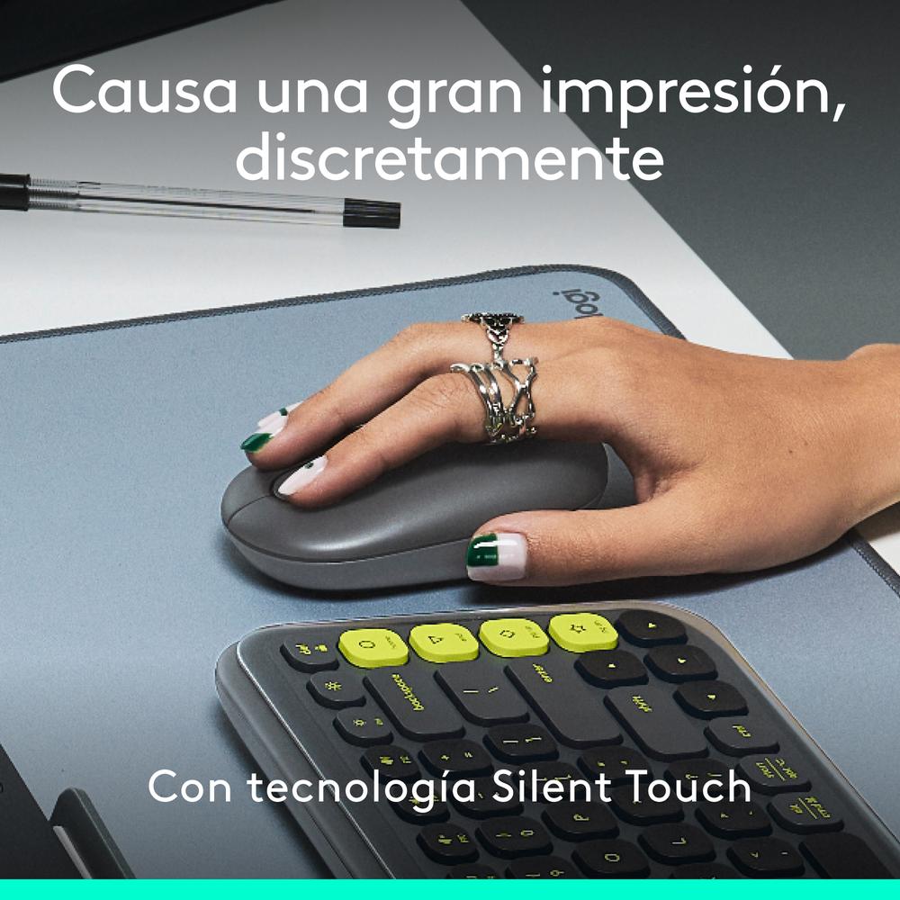RATON INALAMBRICO LOGITECH POP MOUSE GRAFITO