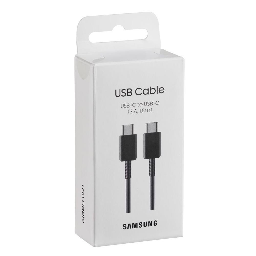 CABLE SAMSUNG ORIGINAL EP-DX310JBEGEU USB TIPO C - USB TIPO C NEGRO 1.8M