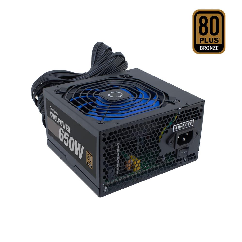FUENTE DE ALIMENTACION COOLBOX COOLPOWER GAMING ATX 650W 80+ BRONZE