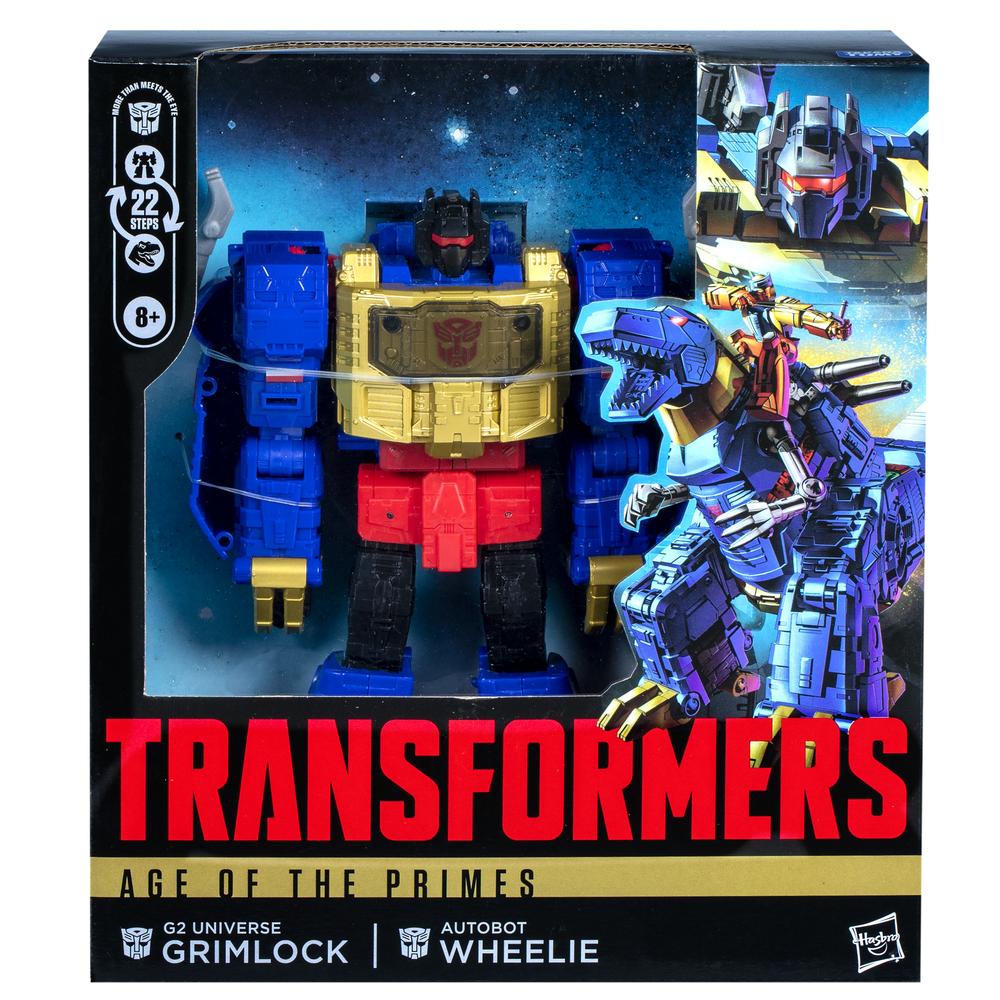 FIGURA HASBRO TRANSFORMERS AGE OF THE PRIMES G2 UNIVERSE GRIMLOCK AUTOBOT WHEELIE