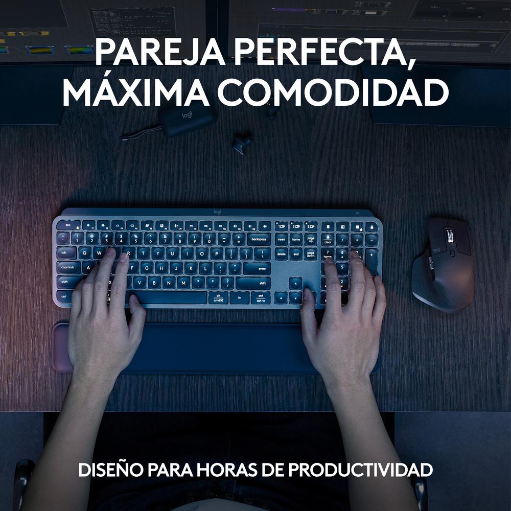 TECLADO + RATON LOGITECH MX KEYS S COMBO INALAMBRICO GRAFITO ESPAÑOL