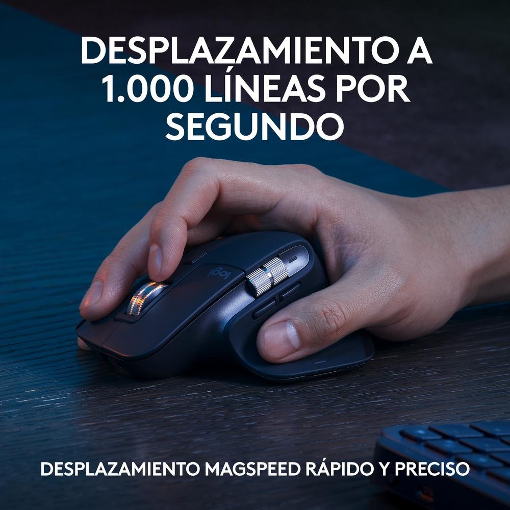 TECLADO + RATON LOGITECH MX KEYS S COMBO INALAMBRICO GRAFITO ESPAÑOL