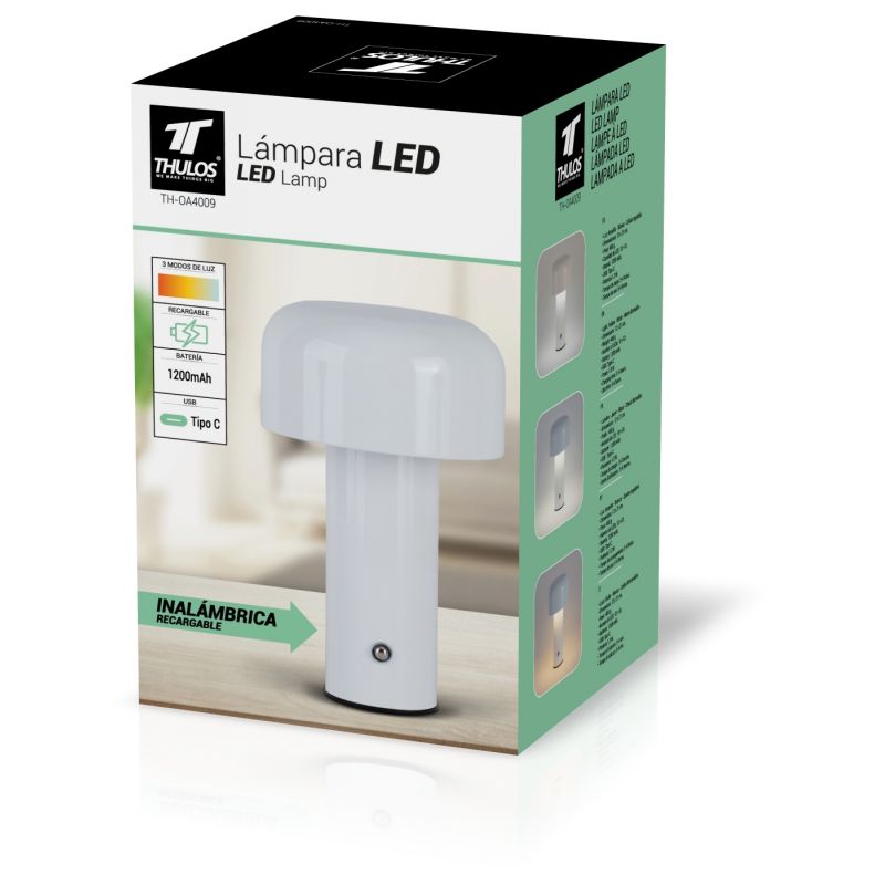 LAMPARA LED THULOS SETA TH-OA4009 COLOR NEGRO
