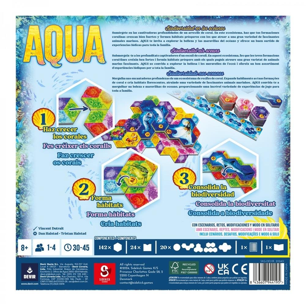 JUEGO DE MESA AQUA