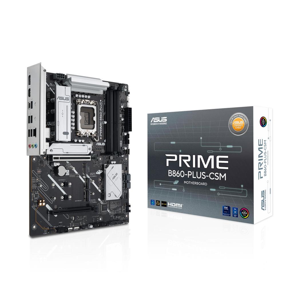 PLACA BASE ASUS INTEL PRIME B860-PLUS-CSM SOCKET 1851 DDR5 X4 MAX 256GB HDMI DISPLAYPORT ATX
