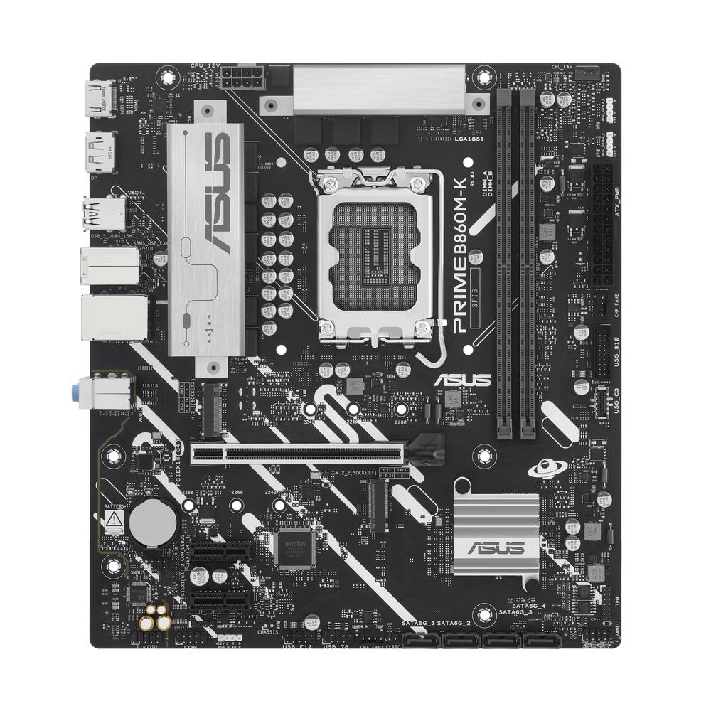PLACA BASE ASUS INTEL PRME B860M-K SOCKET 1851 DDR5 X2 MAX 128GB HDMI DISPLAYPORT mATX