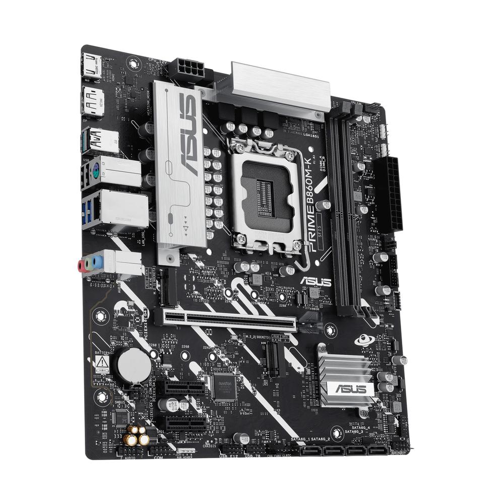 PLACA BASE ASUS INTEL PRME B860M-K SOCKET 1851 DDR5 X2 MAX 128GB HDMI DISPLAYPORT mATX